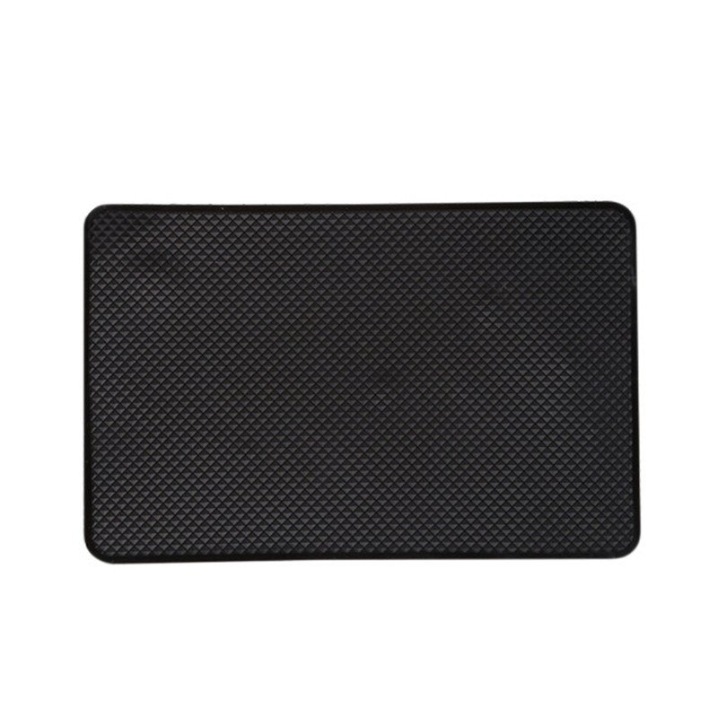 Black Textured Dashboard Mat – 18 × 13 cm