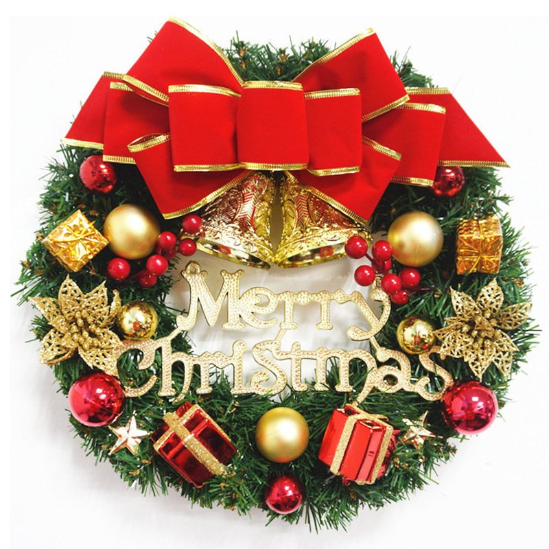 Faux Pine Christmas Wreath – Green