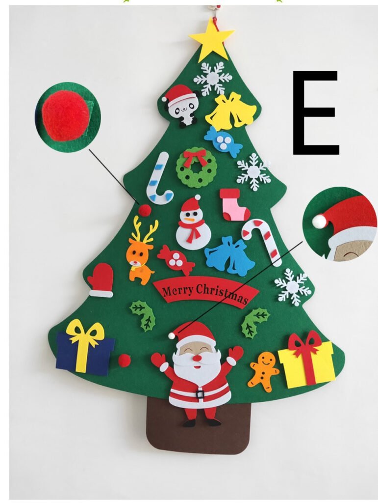 Green Felt Christmas Tree Decoration – DIY Set